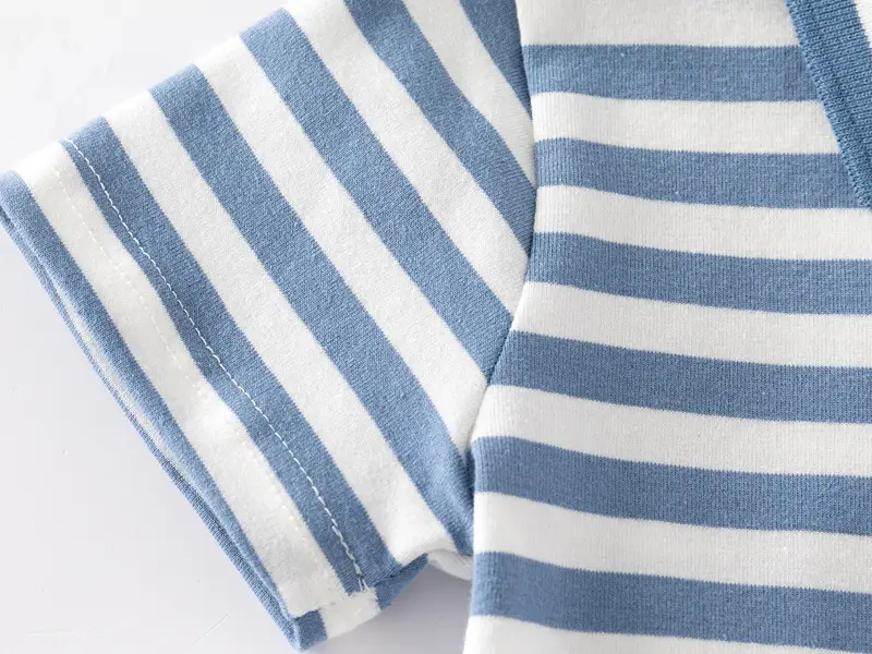 Boys Striped T-Shirt Blue White Polo Summer Dropshipping â feature 8