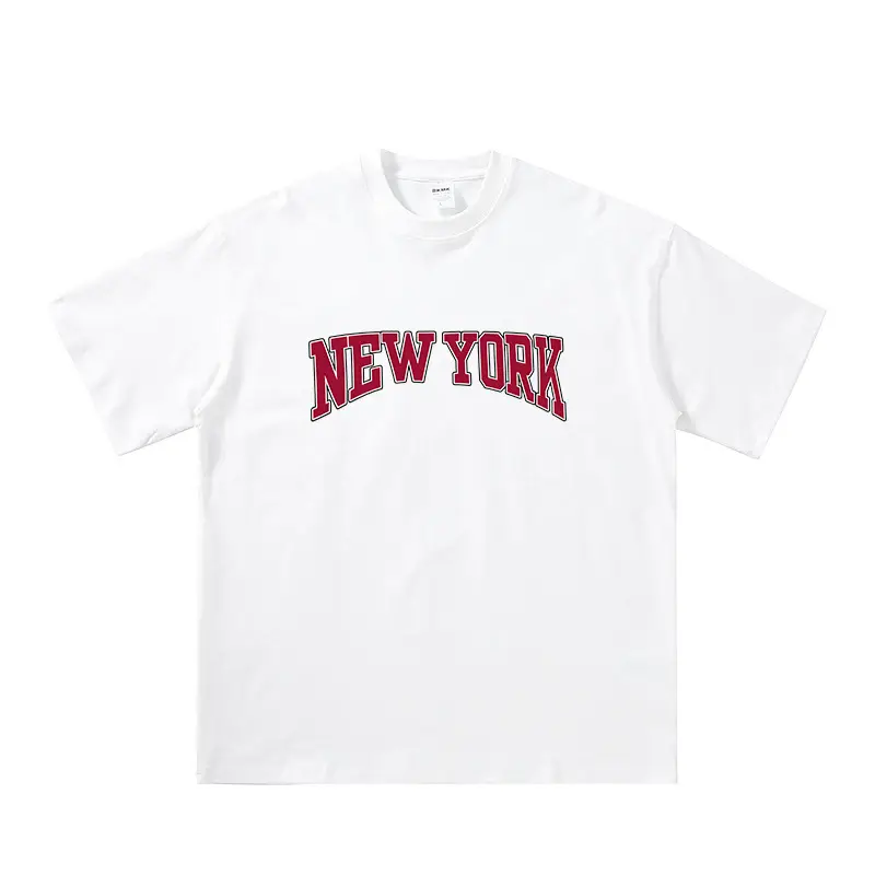 280g New York Retro T-Shirt Black White