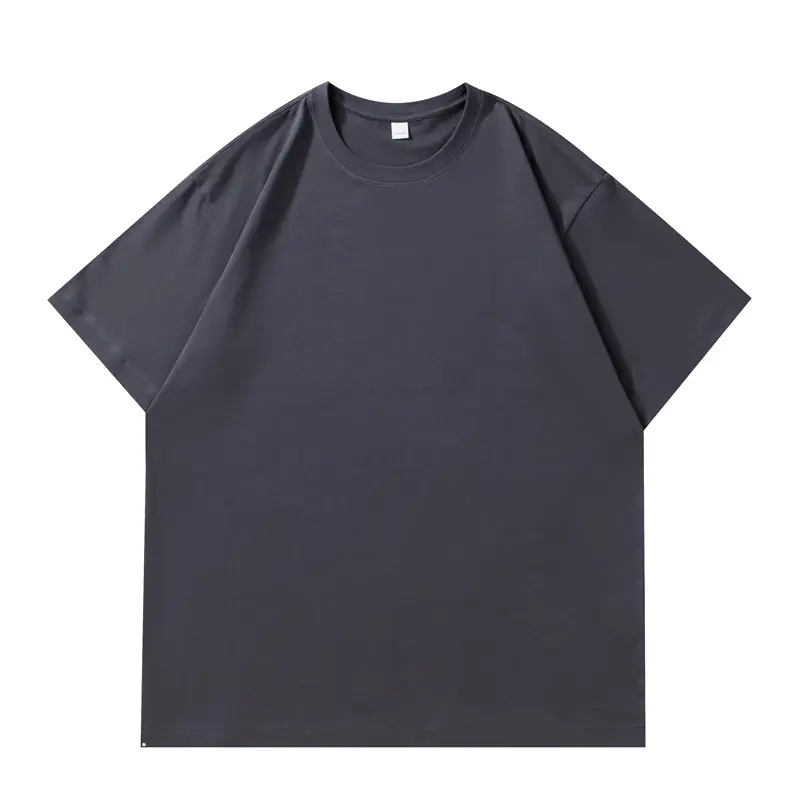 Men Navy Cotton T-Shirt Short Sleeve Crew Neck - Image 4