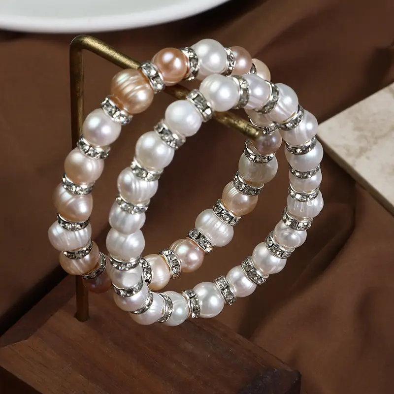 Pearl & Diamond Bracelet for Women Elegant Design - Image 5