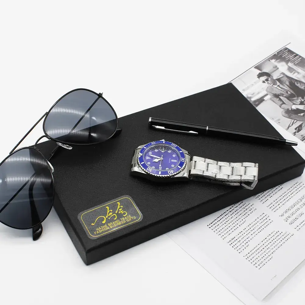 Men's Cross-Border Quartz Watch with Sunglasses Set - Image 4