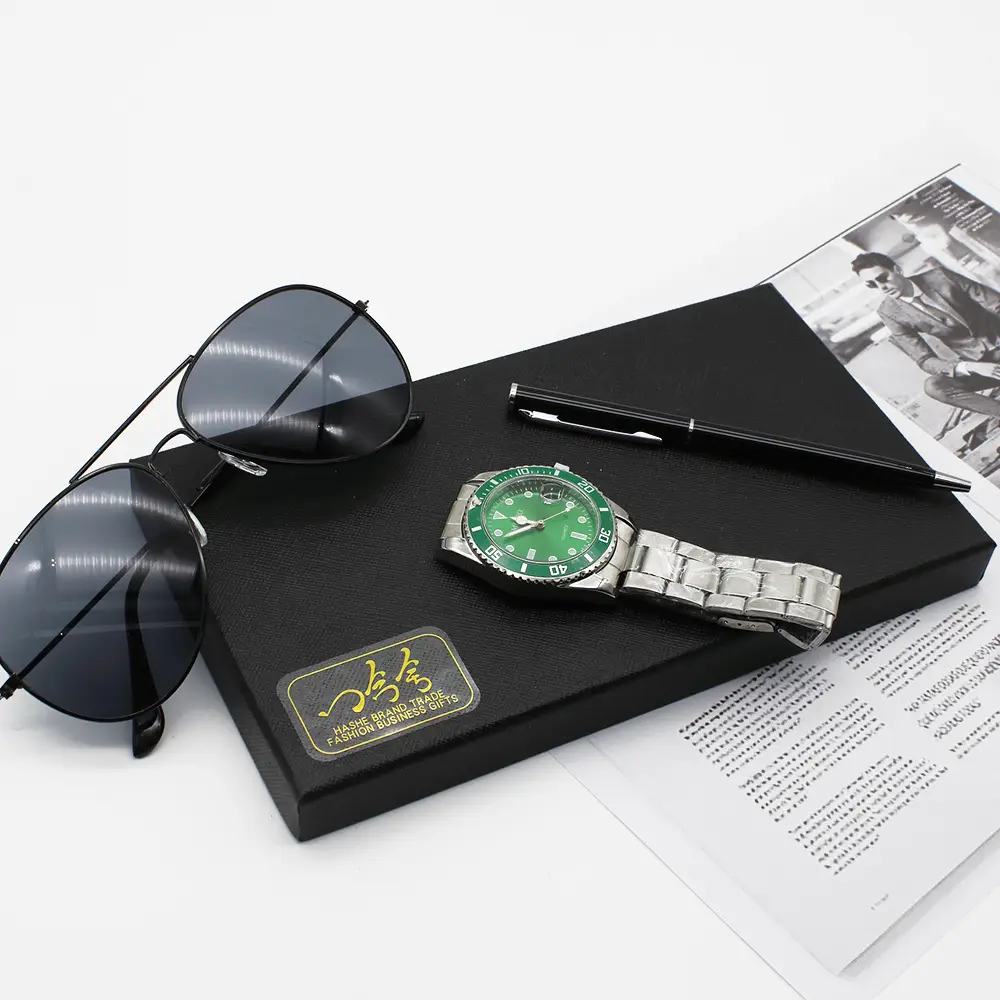 Men's Cross-Border Quartz Watch with Sunglasses Set — feature 8