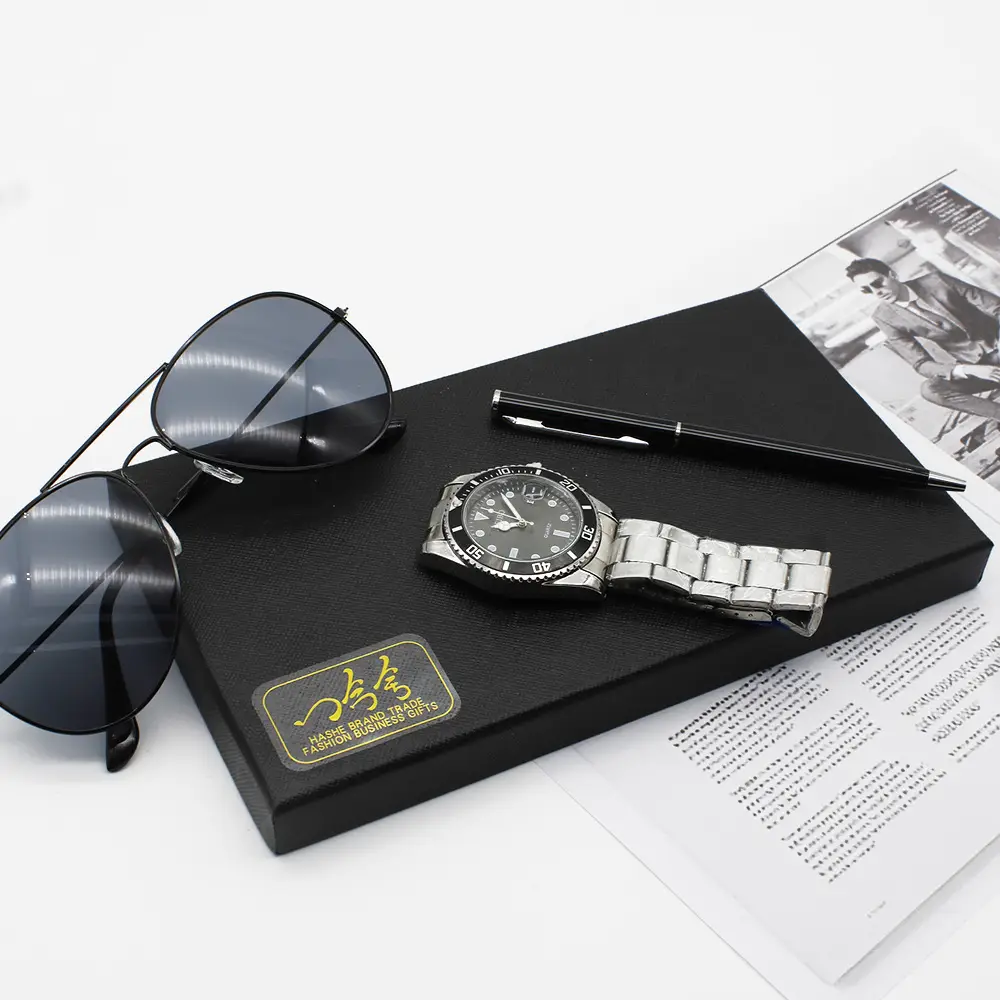 Men's Cross-Border Quartz Watch with Sunglasses Set — feature 9