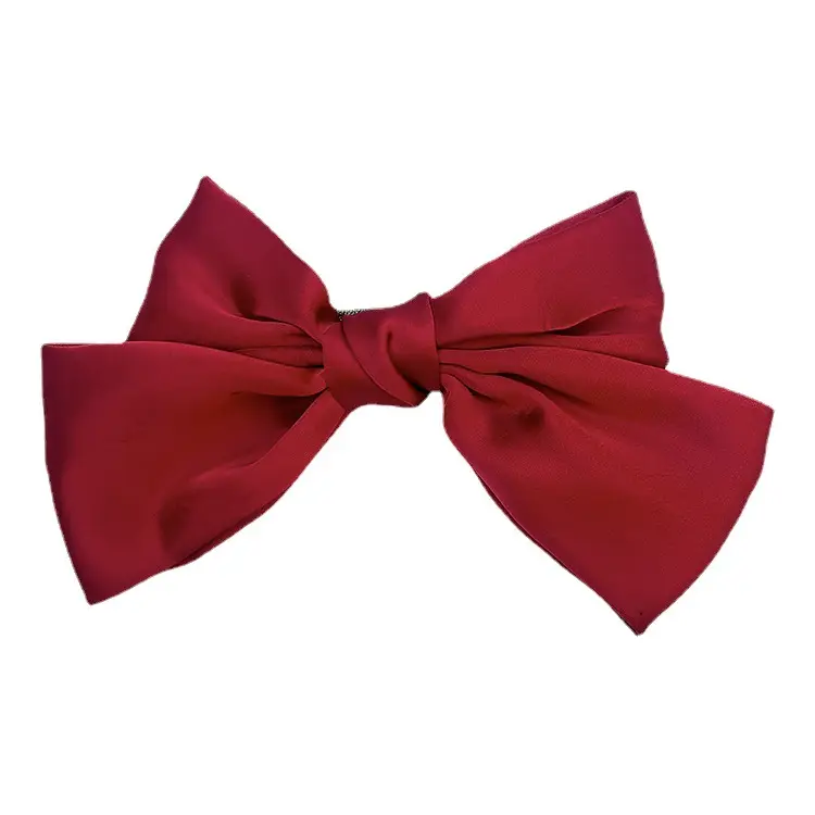 Japanese Style Satin Bow Hairpin Navy Blue - Image 54