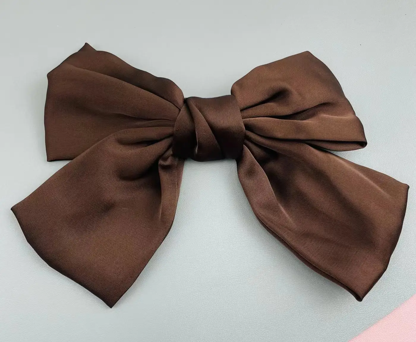 Japanese Style Satin Bow Hairpin Navy Blue - Image 42