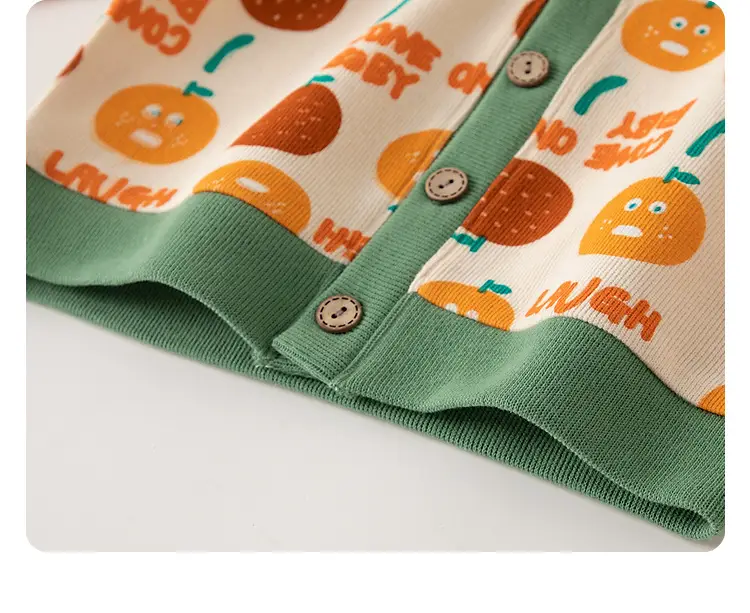 Baby Boys Spring Coat T-Shirt Pants Beige Cotton — feature 19