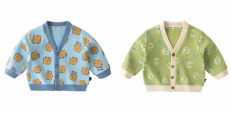 Baby Boys Spring Coat T-Shirt Pants Beige Cotton — feature 5