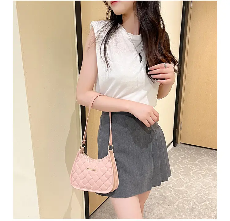 Pink Quilted Women's Shoulder Bag 2023 — feature 15