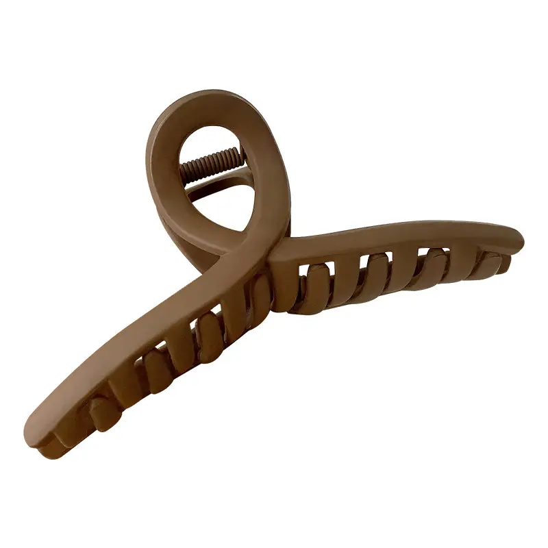 Brown Plastic Shark Hair Clip for Women Large Size - Image 13