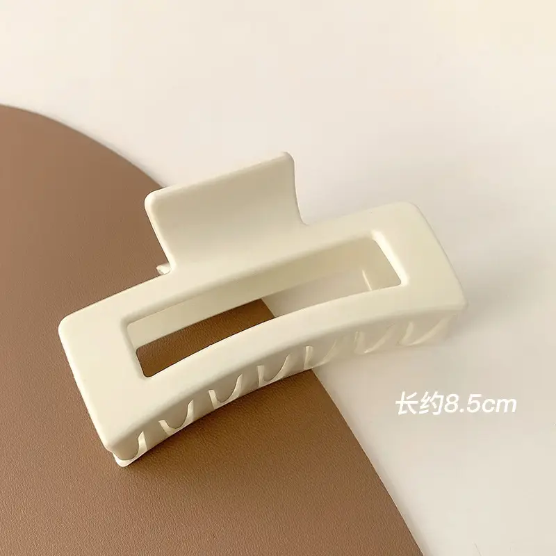 Brown Plastic Shark Hair Clip for Women Large Size - Image 2