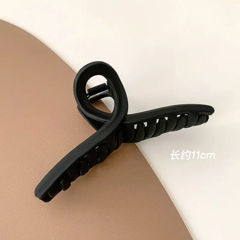 Brown Plastic Shark Hair Clip for Women Large Size - Image 3