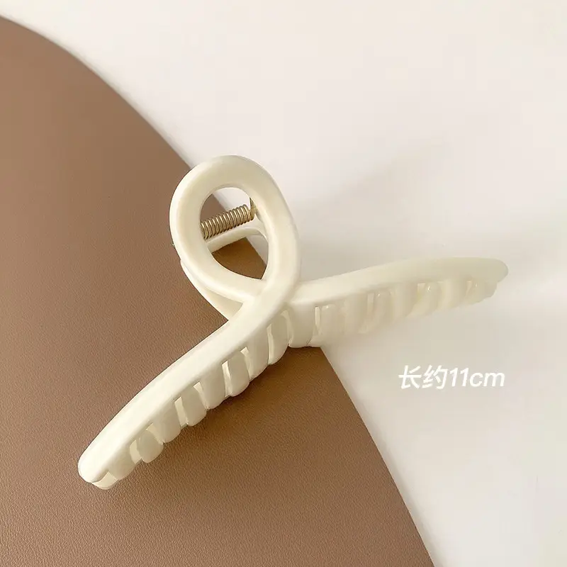 Brown Plastic Shark Hair Clip for Women Large Size - Image 7