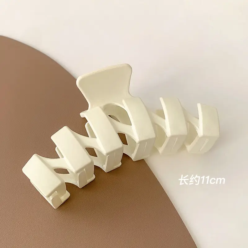 Brown Plastic Shark Hair Clip for Women Large Size - Image 8