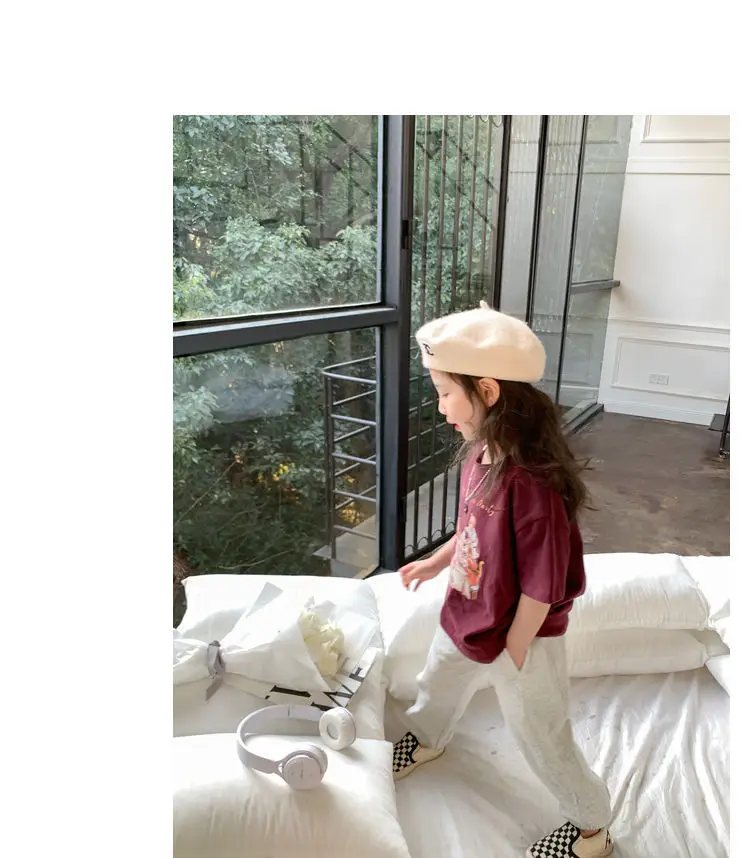 Children Cotton Printed T-Shirt White 1884 Brand — feature 15