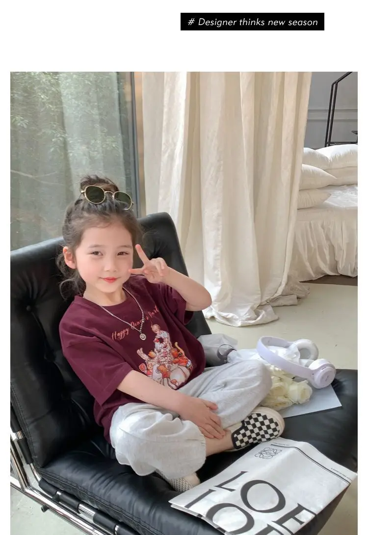 Children Cotton Printed T-Shirt White 1884 Brand — feature 16