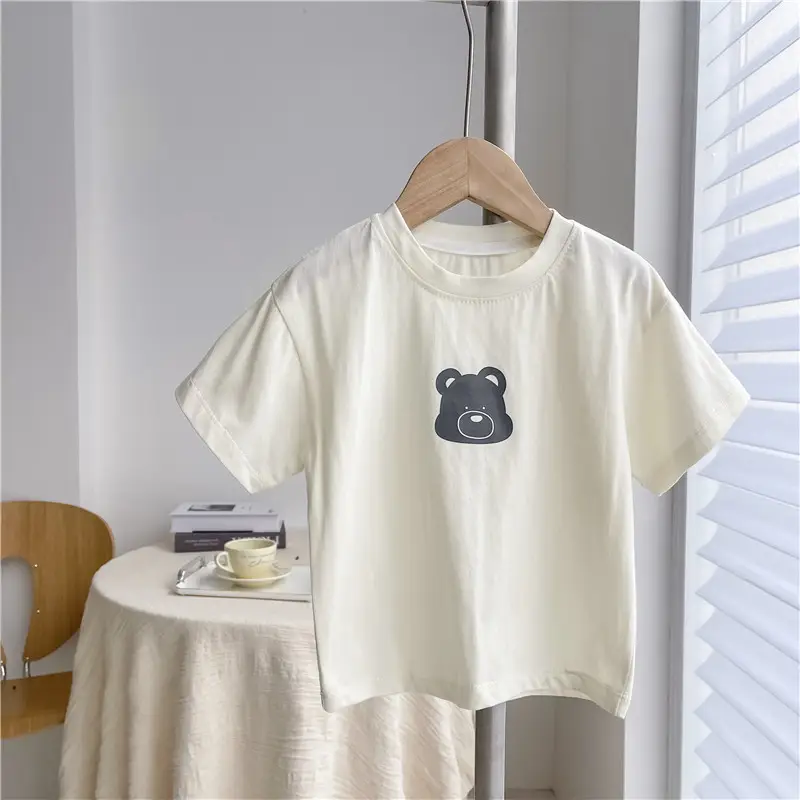 Children Cotton Printed T-Shirt White 1884 Brand - Image 7
