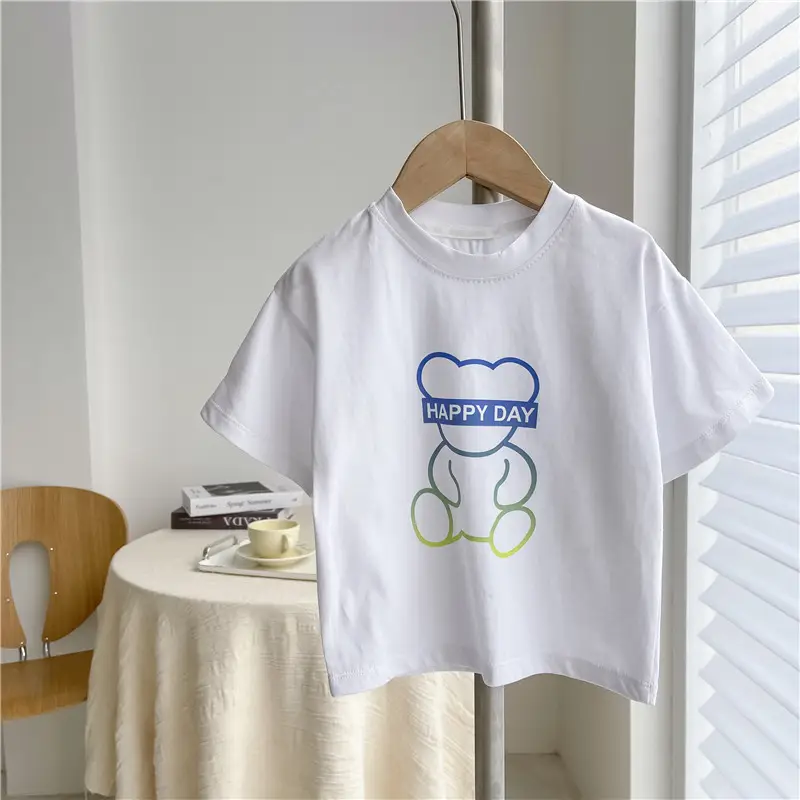 Children Cotton Printed T-Shirt White 1884 Brand - Image 8