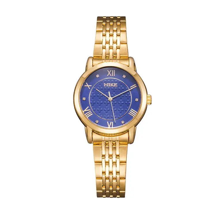 All Gold Men's Quartz Watch with Steel Belt - Image 4