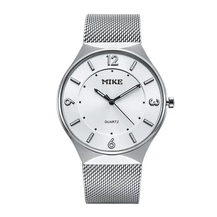 MIKE Men's Black Mesh Belt Watch Quartz Ultra-Thin - Image 3