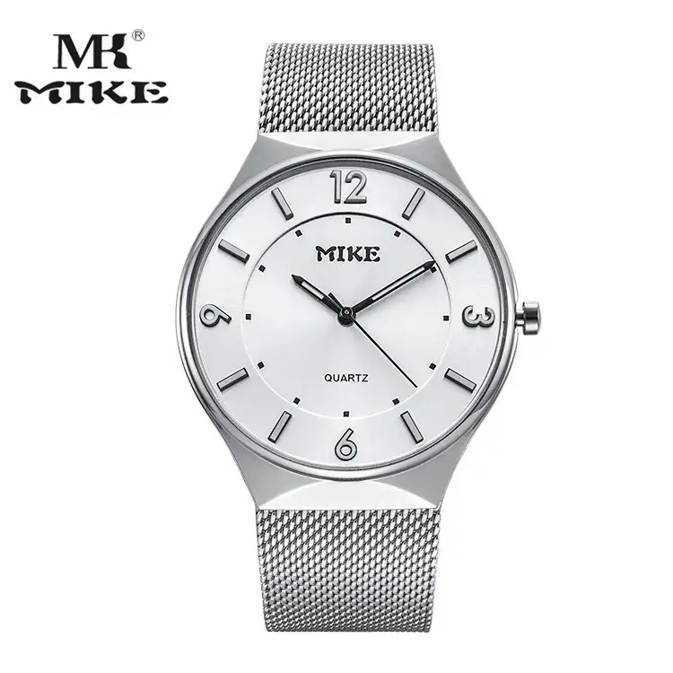 MIKE Men's Black Mesh Belt Watch Quartz Ultra-Thin - Image 8
