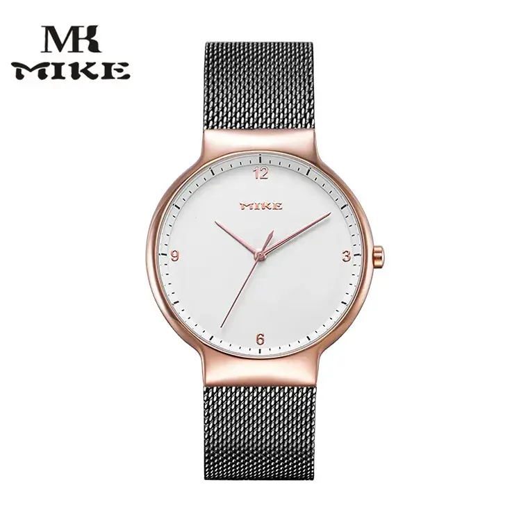 Women's Stainless Steel Mesh Band Quartz Watch Rose Gold Dial - Image 9