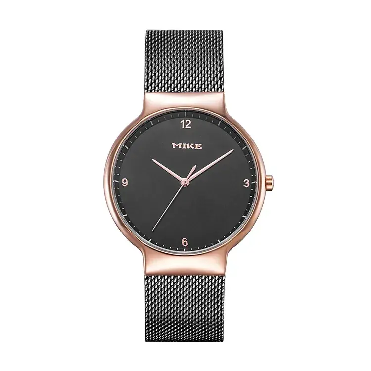 Women's Stainless Steel Mesh Band Quartz Watch Rose Gold Dial - Image 5