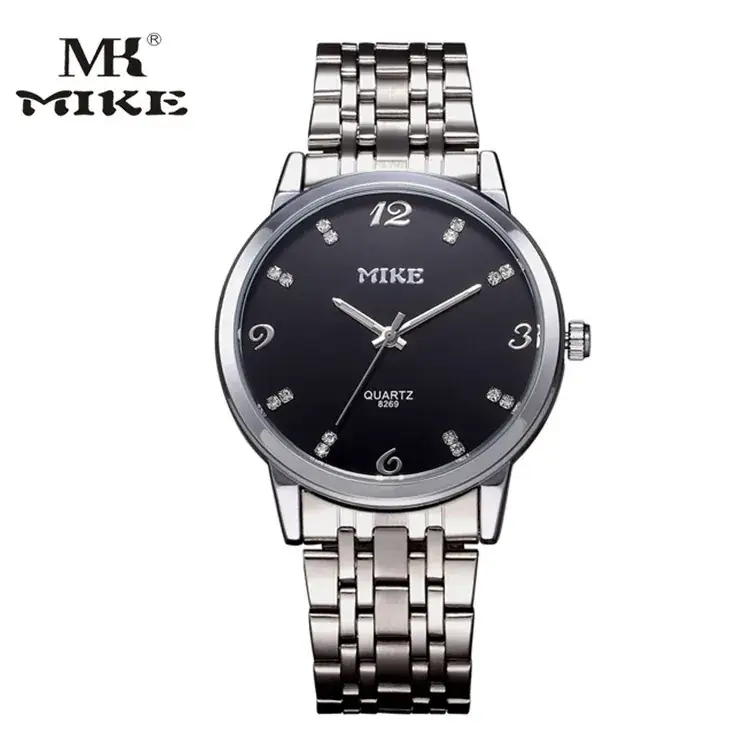MIKE Women's Quartz Steel Belt Watch Black Dial - Image 8