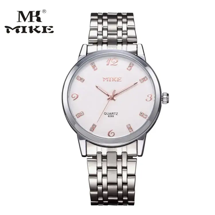 MIKE Women's Quartz Steel Belt Watch Black Dial - Image 9