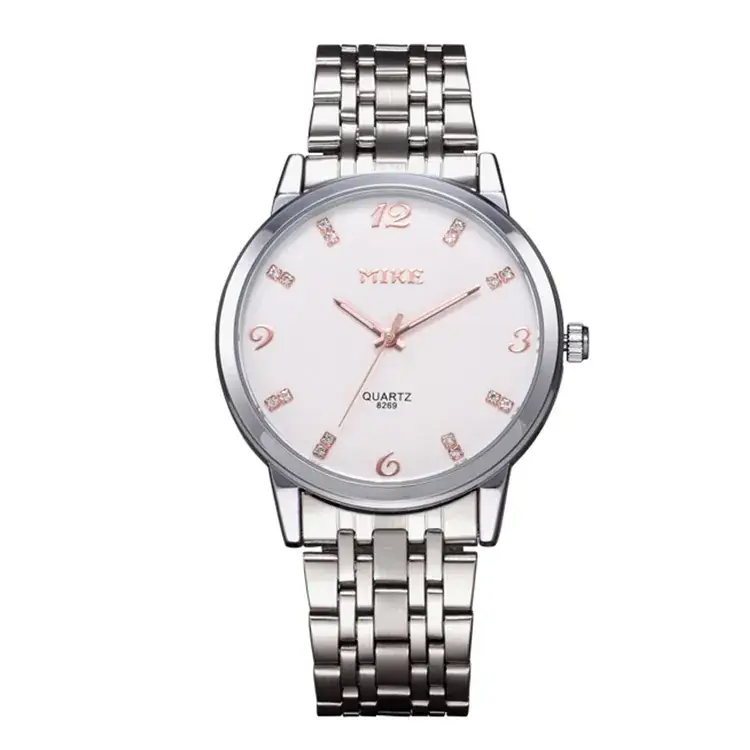 MIKE Women's Quartz Steel Belt Watch Black Dial - Image 3