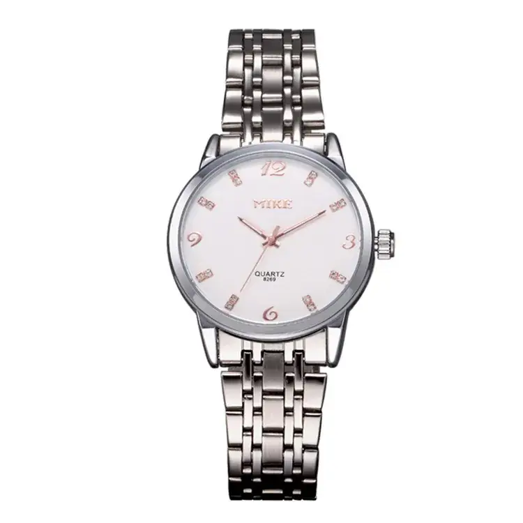 MIKE Women's Quartz Steel Belt Watch Black Dial - Image 4