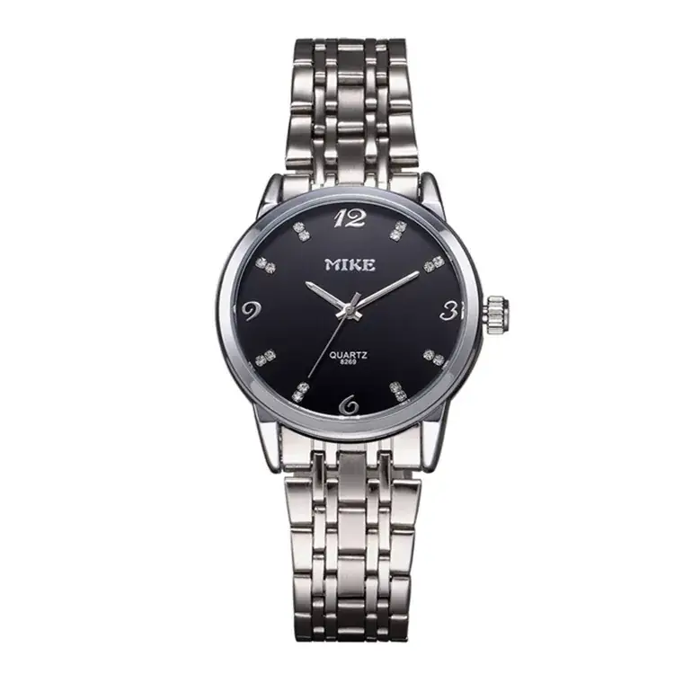 MIKE Women's Quartz Steel Belt Watch Black Dial - Image 6