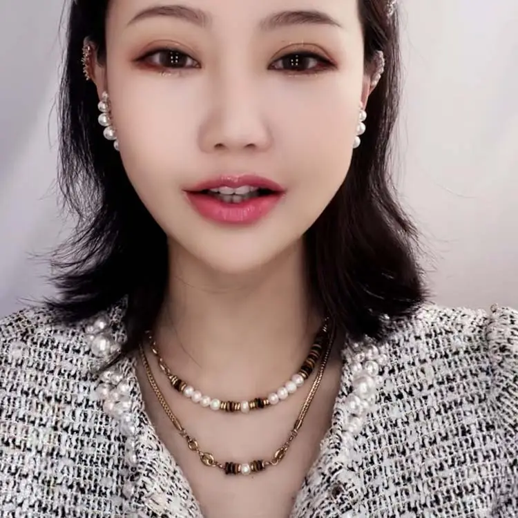 Natural Tiger Eye Pearl Necklace for Women Autumn Winter - Image 6