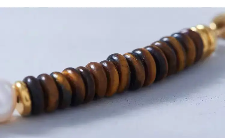 Natural Tiger Eye Pearl Necklace for Women Autumn Winter — feature 11