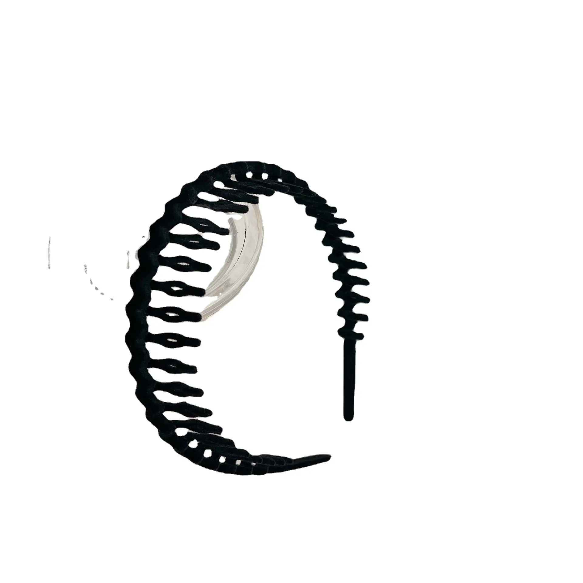 New Wave Tooth High Cranial Top Hair Band for Face Washing Non-Slip Headband - Image 7