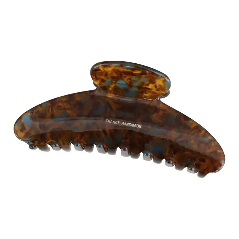 French High Color Hairpin Large Plate Clip Back Head Shark - Image 7