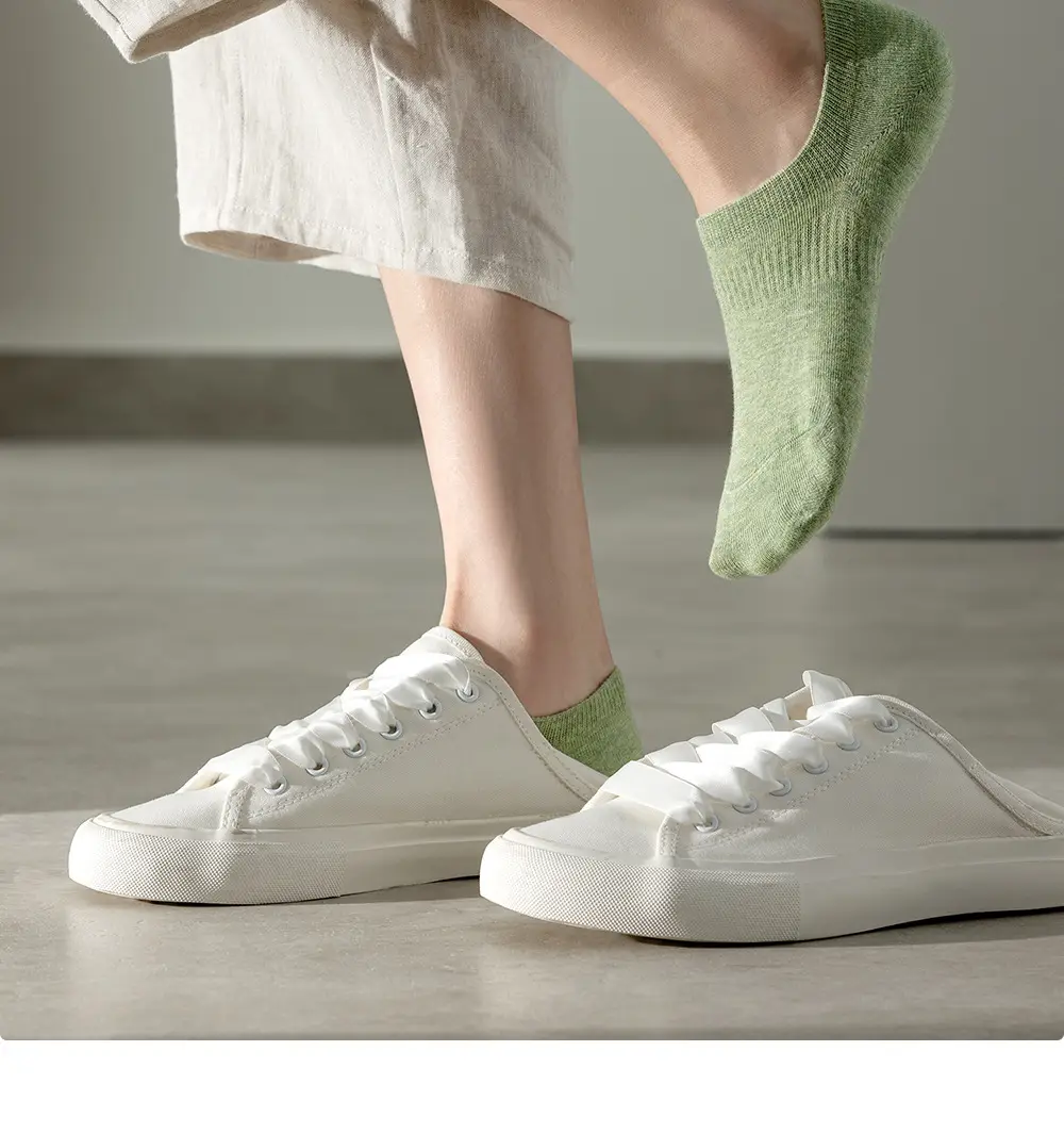 Women's Pure Cotton Thin Boat Socks Zhuji Socks 100% Cotton Spring and Summer Short Socks Wholesale Low-Cut Invisible White Socks — feature 26