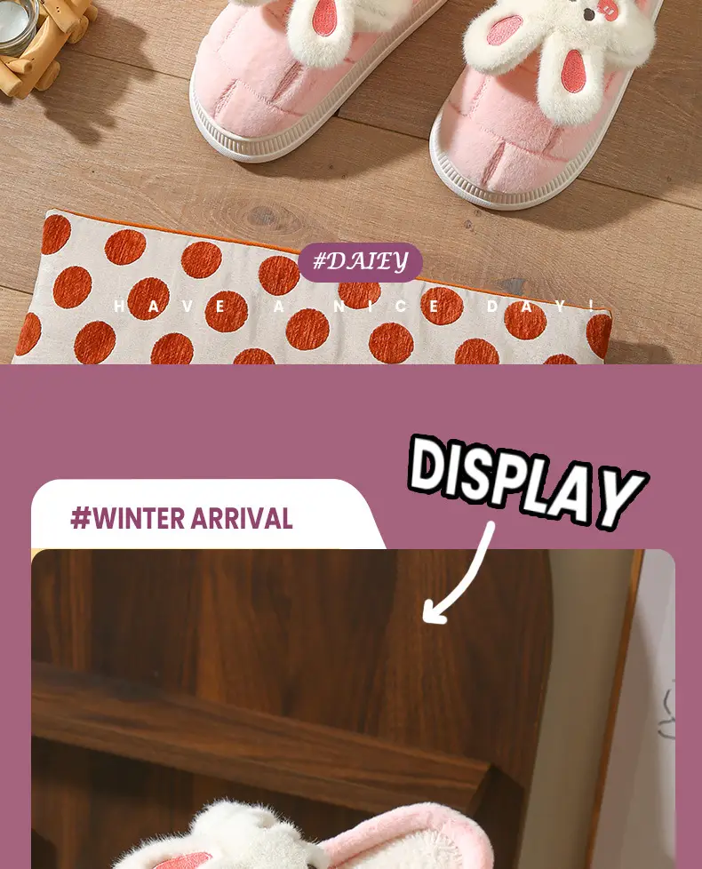 Source Factory Waterproof Cotton Slippers for Women, Winter Thick-Soled Non-Slip Couple's Home Indoor Plush-Lined Outdoor Cotton Slippers for Men, Korean Style — feature 13