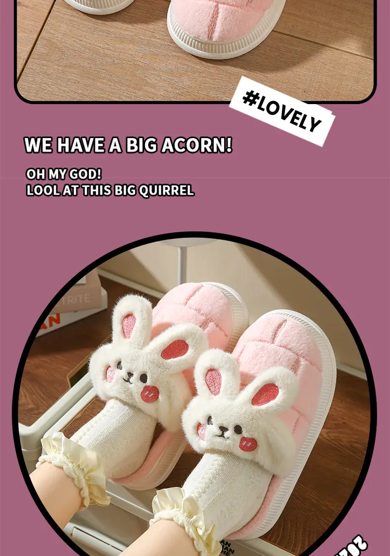 Source Factory Waterproof Cotton Slippers for Women, Winter Thick-Soled Non-Slip Couple's Home Indoor Plush-Lined Outdoor Cotton Slippers for Men, Korean Style — feature 4