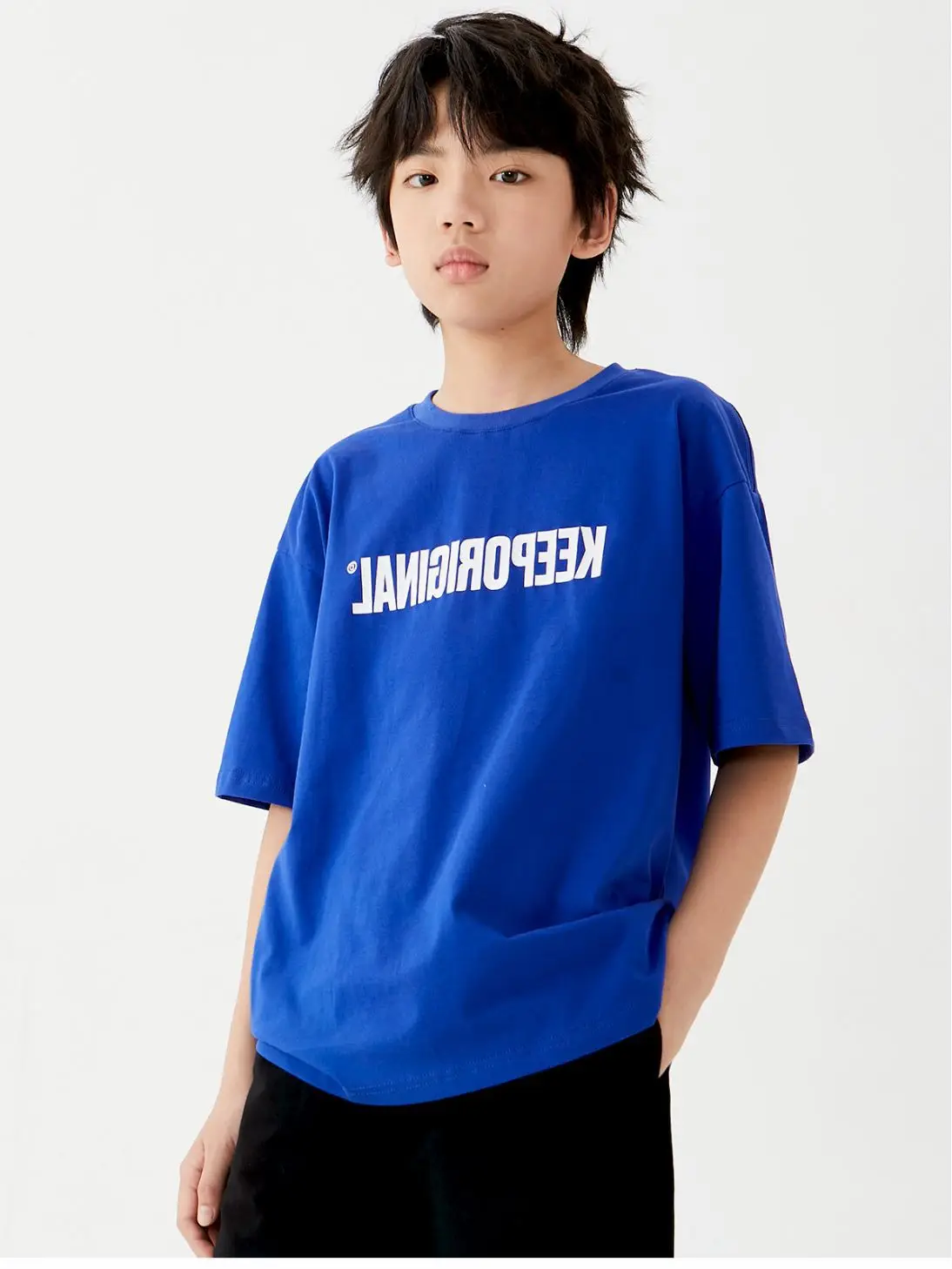 Black Letter Printed Cotton Shorts Set for Boys Girls - Image 4