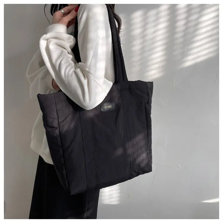 Women's Large Capacity Cloth Tote Bag Cream 2026 — feature 22
