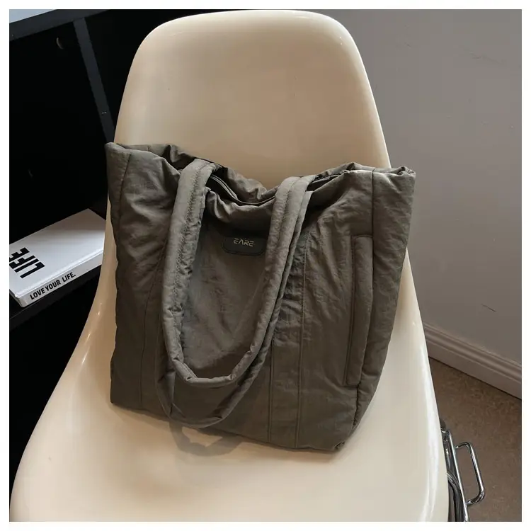 Women's Large Capacity Cloth Tote Bag Cream 2026 — feature 29