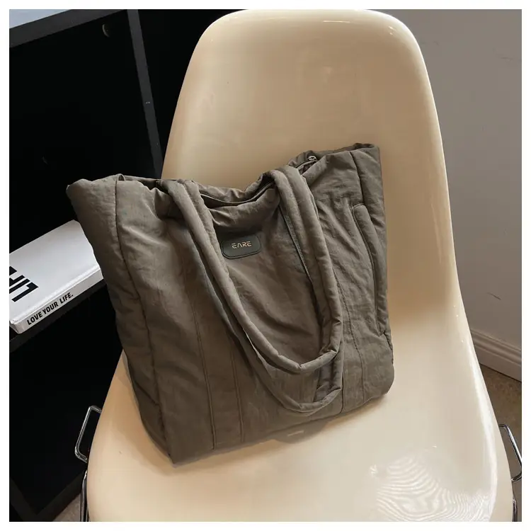 Women's Large Capacity Cloth Tote Bag Cream 2026 — feature 30
