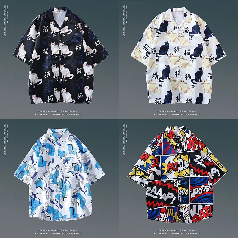 Hawaiian Floral Shirt for Men Loose Sleeve Casual Beach Wear — feature 4
