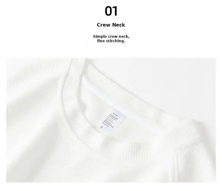 Black Waffle Print Men's HalfSleeve TShirt — feature 10