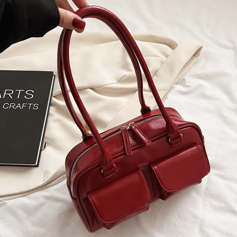 Women's White Embroidered Shoulder Bag 2023 New Design - Image 5