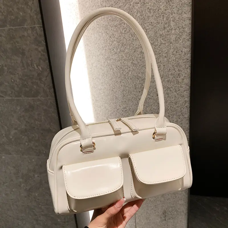 Women's White Embroidered Shoulder Bag 2023 New Design - Image 7