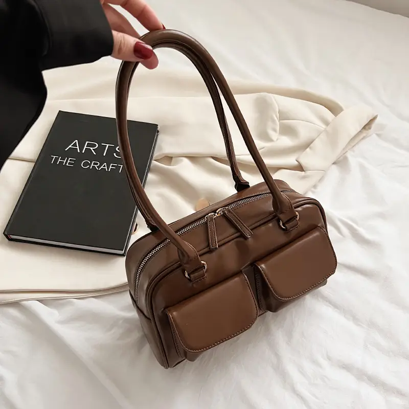 Women's White Embroidered Shoulder Bag 2023 New Design - Image 3