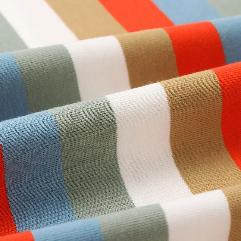 Kids Striped Short Sleeve T-Shirt Blue White - Image 9