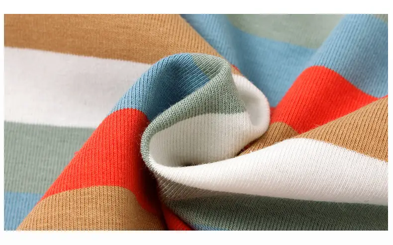 Kids Striped Short Sleeve T-Shirt Blue White — feature 40