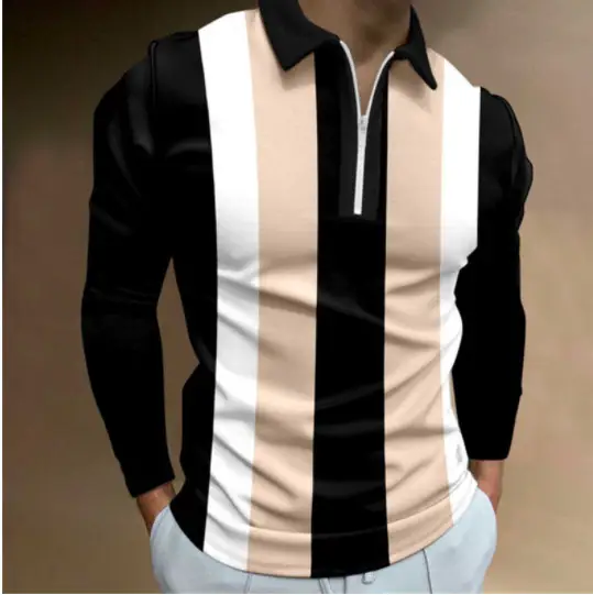 2025 Men's Digital Print Polo Shirt Large Lapel - Image 21